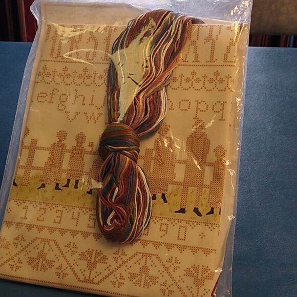 Colonial Sampler Cross Stitch Kit - Multicolor - Picture 2 of 3